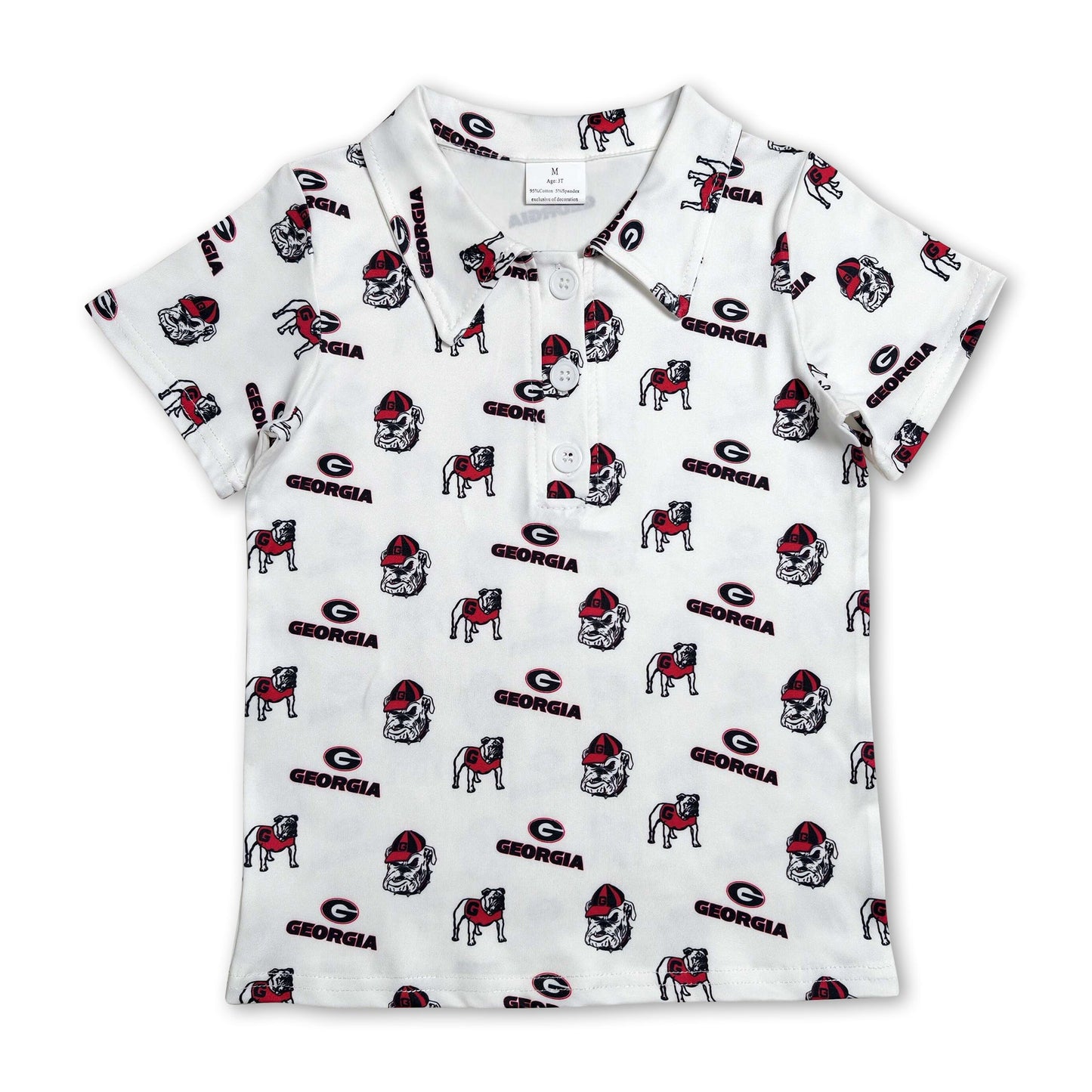 Short sleeves G dog kids boys summer team polo shirt