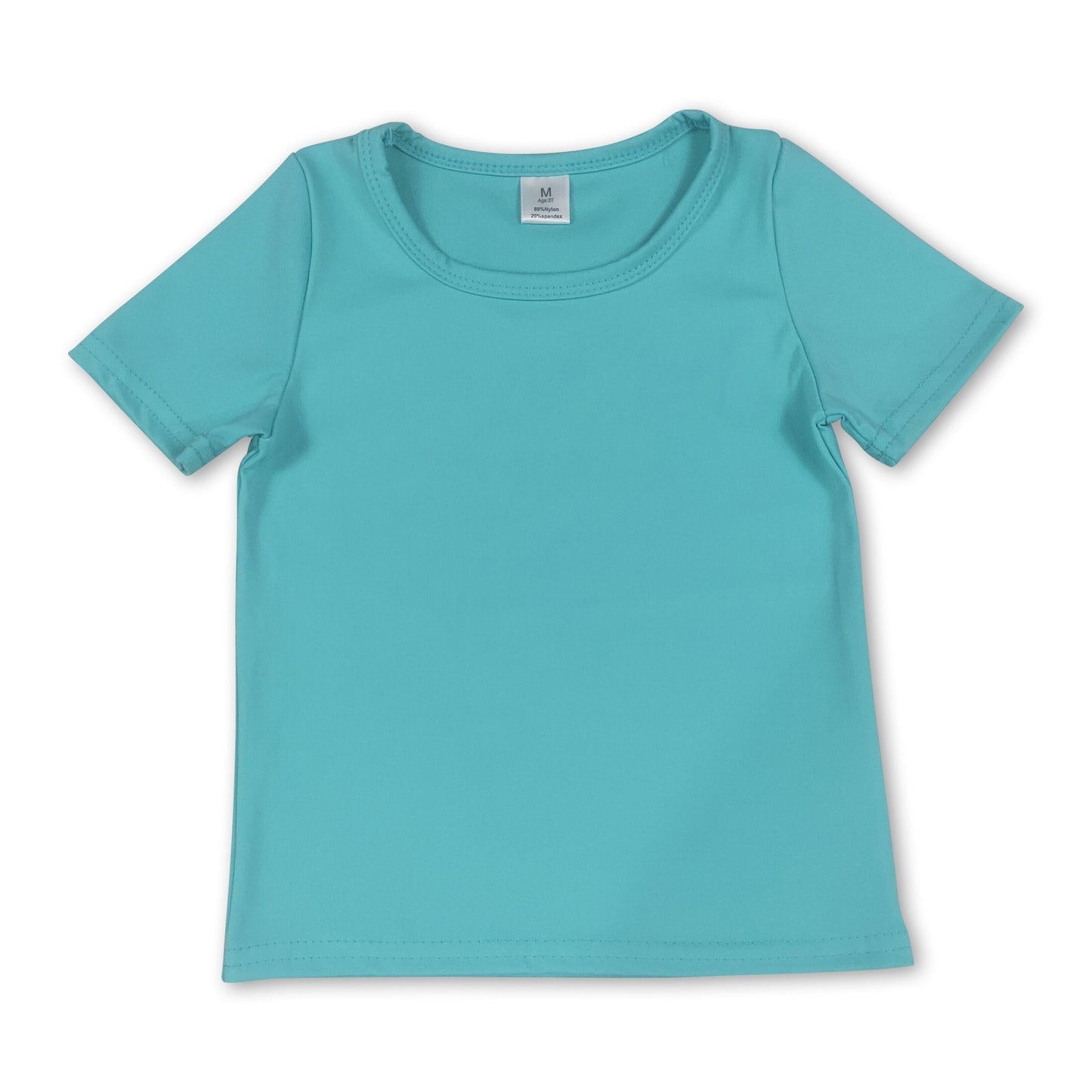 Short sleeves aqua kids girls summer yoga active top
