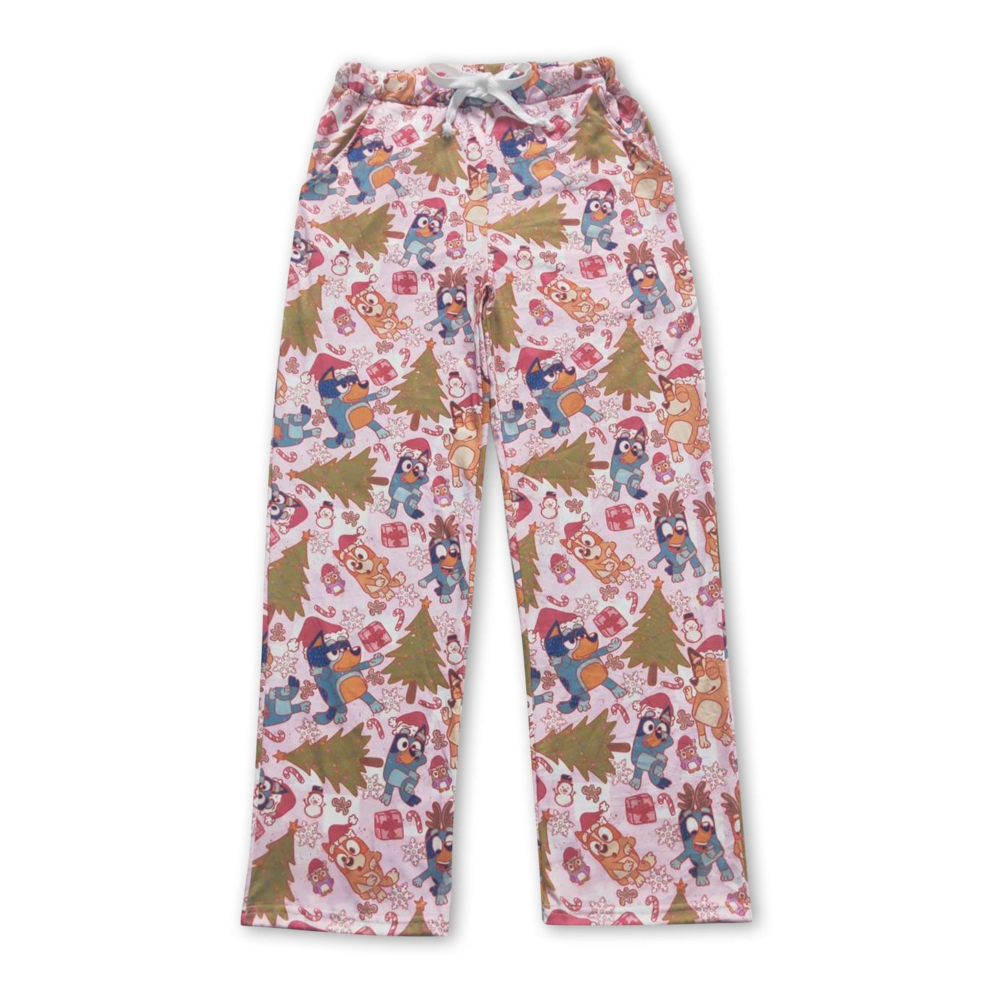 Christmas tree dogs adult women Christmas pants